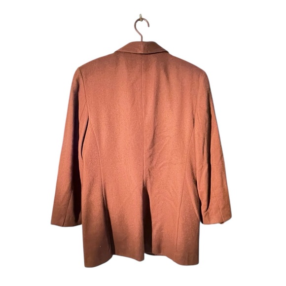 Whitney Brooks Vintage Chocolate Brown Wool Blazer Single Breasted 10 Or Medium - Picture 6 of 6